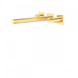 Tres Projekt-Tres két fogantyús fali mosdócsaptelep 247 mm-es egyenes kifolyóval arany 21175301OR