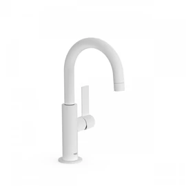 Tres Projekt-Tres egykaros íves mosdócsaptelep S méret leeresztő nélkül matt fehér 21190401BM