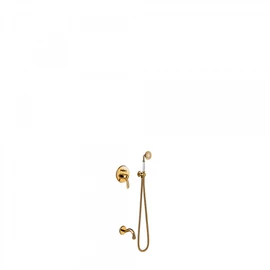 Tres-Clasic egykaros falba építhető zuhanyszett kádkifolyóval arany 24218005OR