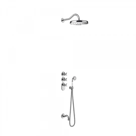 Tres-Clasic falba építhető termosztátos zuhanyszett kádkifolyóval 24235301