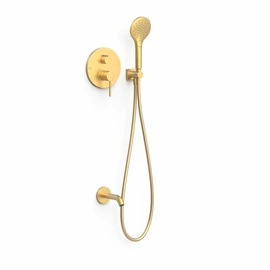 Tres Study Exclusive egykaros falba építhető zuhanyszett kádkifolyóval Rapid-Box matt arany 26228060OM