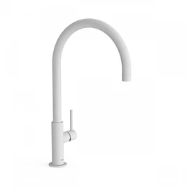 Tres Study Exclusive egykaros íves mosdócsaptelep L méret matt fehér 26290401BM