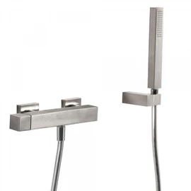 Tres Cuadro Exclusive egykaros falon kívüli zuhanycsaptelep kézi zuhannyal acél 50716703
