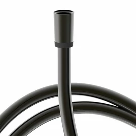 Tres 1700 mm-es szatén zuhanytömlő metál fekete 9134609KM