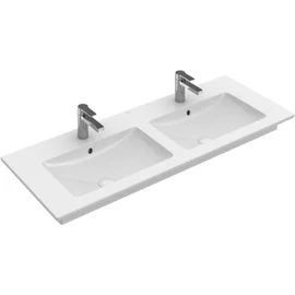 Villeroy & Boch Venticello 130 x 50 cm-es beépíthető dupla mosdó 2 csaplyukkal CeramicPlus felülettel - 4111DLR1