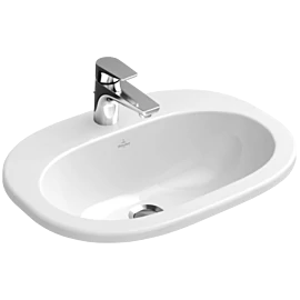 Villeroy & Boch O.Novo 56 x 40,5 cm-es beépíthető mosdó 1 csaplyukkal túlfolyó nélkül - 41615701