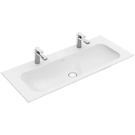 Villeroy & Boch Finion 120 x 50 cm-es beépíthető mosdó 2 csaplyukkal CeramicPlus felülettel - 4164C1R1
