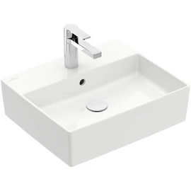 Villeroy & Boch Memento 2.0 60 x 42 cm-es mosdó 1 csaplyukkal Stone White CeramicPlus felülettel - 4A226GRW