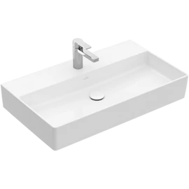 Villeroy & Boch Memento 2.0 80 x 47 cm-es mosdó 1 csaplyukkal Stone White CeramicPlus felülettel - 4A228GRW