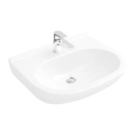Villeroy & Boch O.Novo 65 x 51 cm-es mosdó 1 csaplyukkal CeramicPlus felülettel túlfolyó nélkül - 516066R1