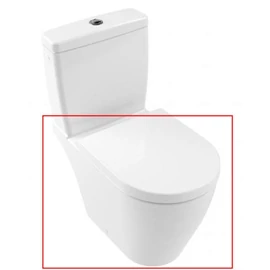 Villeroy & Boch Avento perem nélküli monoblokkos wc csésze Stone White CeramicPlus felülettel - 5644R0RW