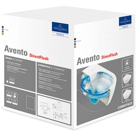 Villeroy & Boch Avento perem nélküli fali wc lassú záródású wc-ülőkével kombi pack - 5656HR01