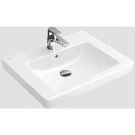 Villeroy & Boch Subway 2.0 65 x 47 cm-es mosdó 1 csaplyukkal CeramicPlus felülettel - 7113KGR1