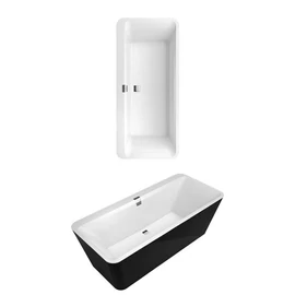 Villeroy & Boch Squaro Edge 12 1800 x 800 mm-es szabadon álló kád Stone White - UBQ180SQE7PDV-RW