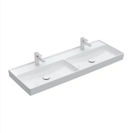 Villeroy & Boch Collaro Beépíthető duplamosdó Fehér Alpin CeramicPlus felülettel 4A34D1R1