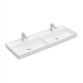 Villeroy & Boch Collaro Beépíthető duplamosdó Stone White CeramicPlus felülettel 4A34D1RW