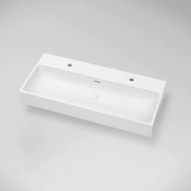 Marmy BELLAGIO 100x46 cm ráültethető öntött márvány mosdó 2 csaplyukkal 80 7742 10 12 10