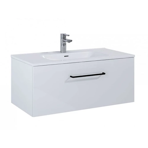 Arezzo Carmel 90cm-es alsószekrény 1 fiókkal magasfényű fehér AR-166933