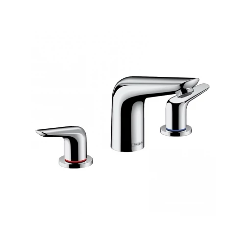 Hansgrohe Novus 3-lyukú mosdócsaptelep 100 automata lefolyóval 71140000