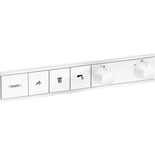 Hansgrohe RainSelect Termosztát falsík alatti szereléshez, 3 fogyasztóhoz, matt fehér 15381700