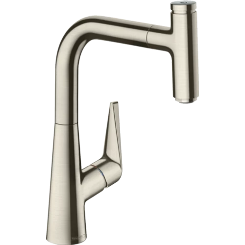 Hansgrohe Talis Select S konyhai csaptelep 220, kihúzható kifolyóval, rozsdamentes acél hatású 72822800