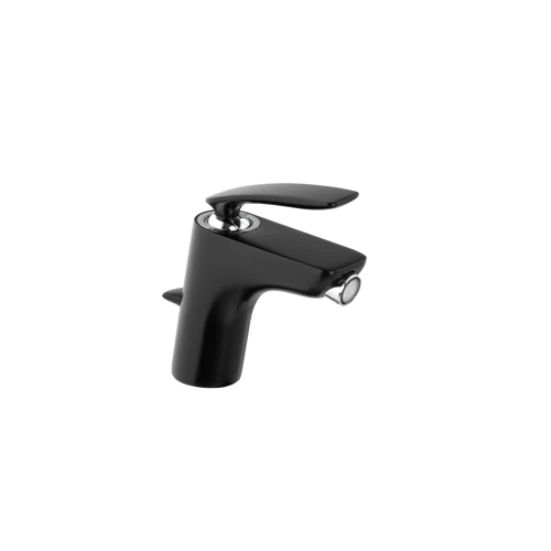 KLUDI Balance egykaros bidécsap lefolyógarnitúrával, mattfekete/króm 522168775