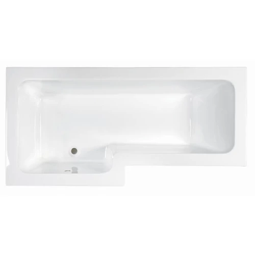 M-Acryl Linea 150x70/85 cm-es aszimmetrikus kád kádlábbal (beépíthető/balos, 150x70 cm) 12129