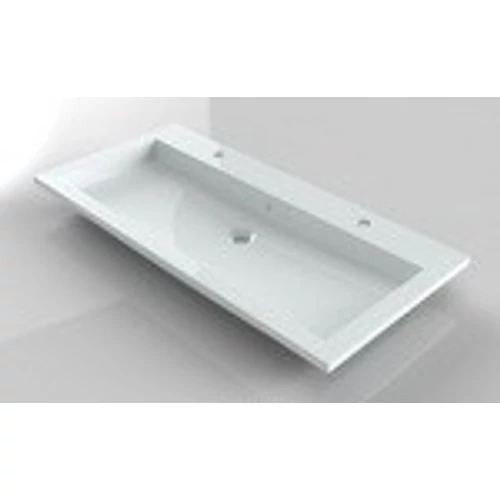 Riho Broni 100x48 cm 1 medence 2 csaplyuk öntött márványmosdó