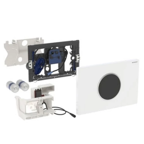 Geberit érintésmentes WC-öblítő vezérlés, elemes, Sigma10 design fehér / matt króm / matt króm 115.908.KL.1