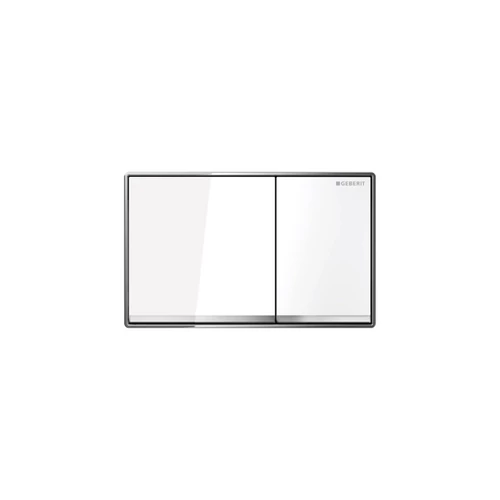 Geberit Omega60 kétmennyiséges öblítésű működtető nyomólap fehér üveg 115.081.SI.1