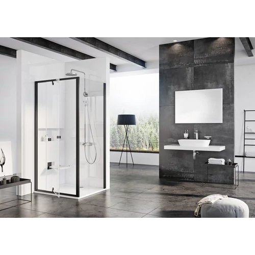 Ravak Fix oldalfal PPS-90 fekete Transparent 90G70300Z1