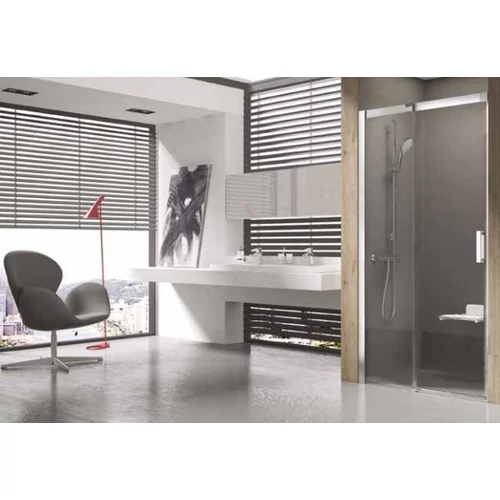 RAVAK MATRIX, Zuhanyajtó MSD2-100  szatén + Transparent (balos)