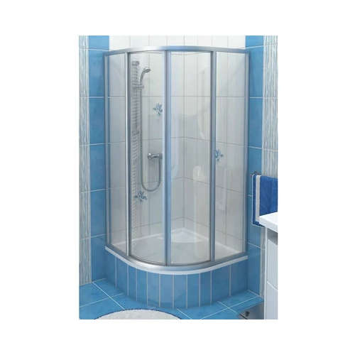 Ravak SKCP4-90 Sabina negyedköríves zuhanykabin minikádakhoz szatén kerettel, pearl muanyag betétlemezzel