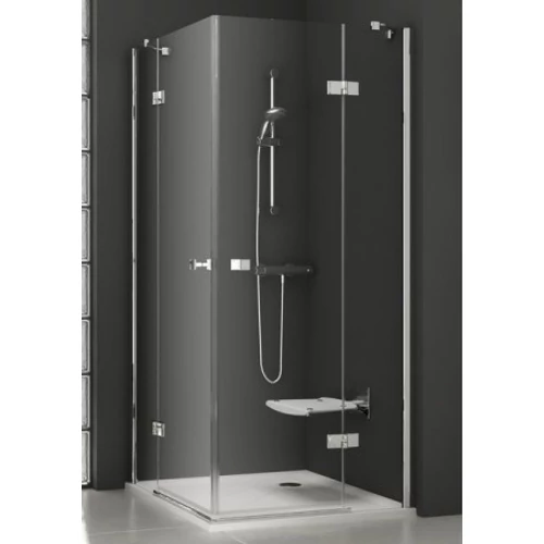Ravak SmartLine SMSRV4-90 Sarokbelépős négyrészes zuhanykabin króm kerettel, transparent edzett biztonságiüveg betéttel