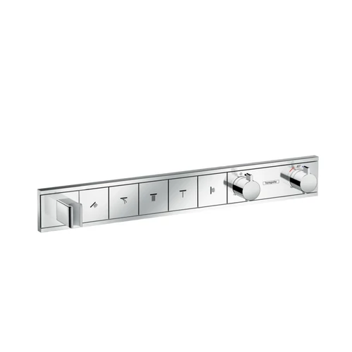 Hansgrohe RainSelect zuhanycsaptelep színkészlet 5 fogyasztóhoz, falsík alatti szereléshez, króm 15358000
