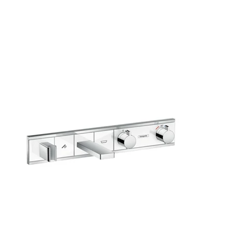 Hansgrohe RainSelect kádcsaptelep színkészlet 2 fogyasztóhoz, falsík alatti szereléshez, fehér/króm 15359400