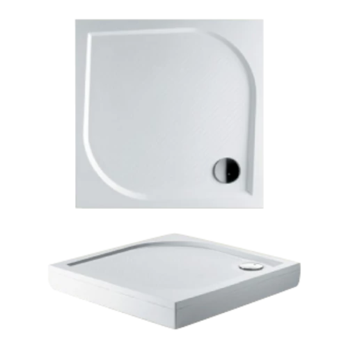 Riho Kolping DB21 öntött márvány zuhanytálca 90x90x3