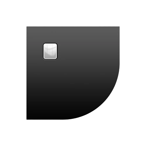 Riho Basel DC98170 451 matt fekete zuhanytálca 90x90x4,5