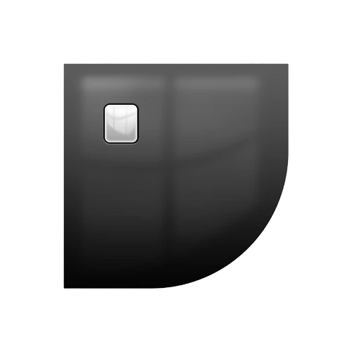 Riho Basel DC98160 451 fényes fekete zuhanytálca 90x90x4,5