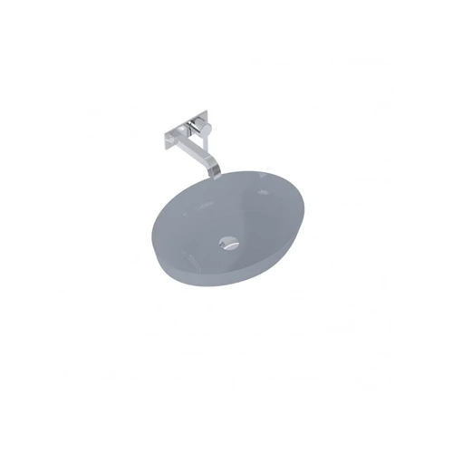 AREZZO design RIKA pultra ültethető mosdó 52x40 matt ezüstszürke AR-145003