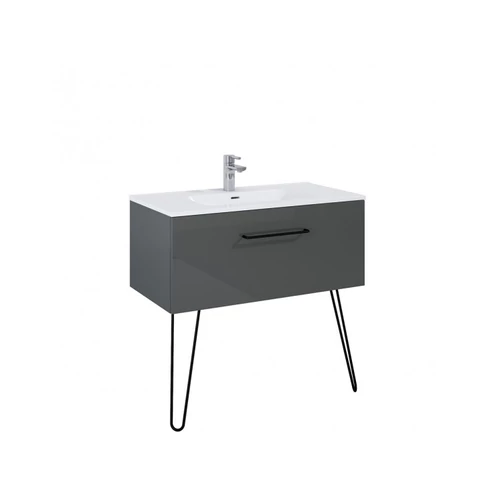 AREZZO Carmel 90cm-es alsószekrény 1 fiókkal, Mf. Antracit színben AR-167238