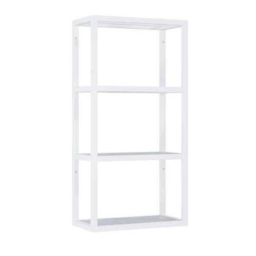 AREZZO design MONTEREY Függőpolc üveggel 40/80 matt fehér (21,6) AR-168187