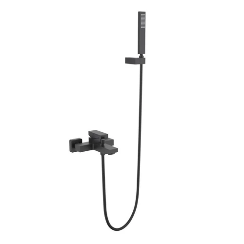 AREZZO design CUBEFIELD kádcsaptelep szett, fekete AR-4410B