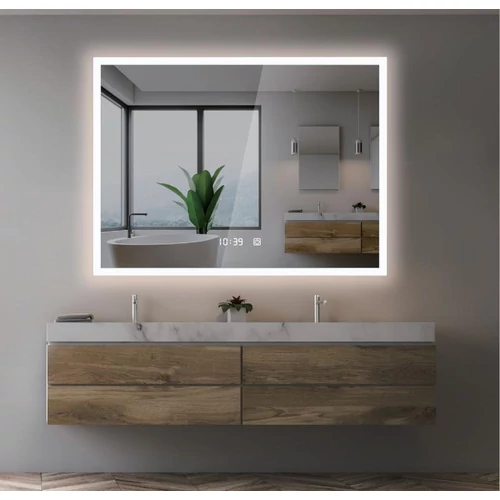 AREZZO design LED okos tükör állítható fényerő páramentesítő funkció+óra+hőmérő AR-6070