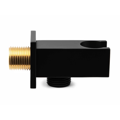 AREZZO design Rhodefield zuhanytartó gégecső csatlakozóval fekete AR-8025MB