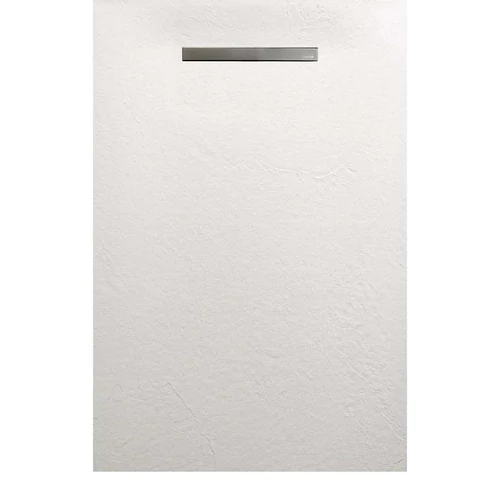 AREZZO design SOLIDSoft zuhanytálca 160x90 cm, FEHÉR, egyenes lefolyóval  AR-90160LINW