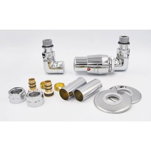 AREZZO design Cornerpex radiátor szelep króm, jobb AR-CORNERPEX-CR-R