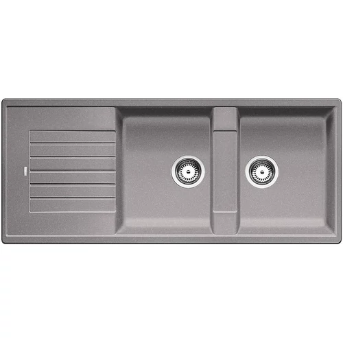 BLANCO ZIA 8S Silgranit mosogató szűrőkosárral (alumetál, #515596)