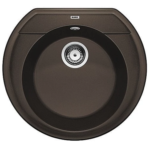 BLANCO RONDOVAL 45 Silgranit mosogató dugókiemelő nélkül (kávé, #515676)