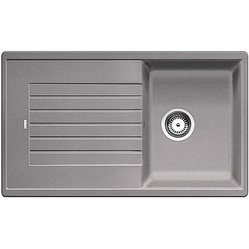 BLANCO ZIA 45SL Silgranit mosogató szűrőkosárral (alumetál, #516739)